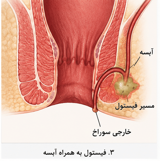نمایش فیستول و آبسه
